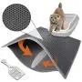 Pieviev Cat Litter Mat Anti-Tracking Litter Mat, Multiple Size Honeycomb Double Layer Waterproof Urine Proof Trapping Mat for Litter Boxes, Large Size Easy Clean Scatter Control (Scoop Included) Pieviev Cat Litter Mat Anti-Tracking Litter Mat, Multiple Size Honeycomb Double Layer Waterproof Urine Proof Trapping Mat for Litter Boxes, Large Size Easy Clean Scatter Control (Scoop Included)