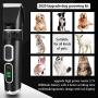MLCINI Dog Grooming Clippers Upgrade Professional Dog Clippers with LCD Display 3-Speed Dog Grooming Kit High Power No Stuck Hair Cordless Pet Hair Clippers for Small and Large Dogs Cats Animals