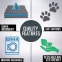 Gorilla Grip Reusable Pet Pad and Dog and Cat Grooming Brush, Washable Pad for Crates and Beds is Size 28x18, Fits 30 Inch Dog Crates, Pet Brush Reduces Shedding, 2 Item Bundle