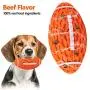 Squeaky Dog Toys for Aggressive Chewers: Rubber Puppy Chew Ball with Squeaker, Almost Indestructible Durable Interactive Pet Toy for Medium Large Breed Dogs Puppies