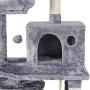 Cat Tree Condo, Multi-Level Cat Tree Kitten Activity Tower Pet Kitty Play House with Cozy Perches Cat Tree Scratching Post Cat Activity Tree, 57.08 Stable Cat Tower Cat Condo Pet Play House.