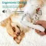 Dog Grooming Clippers, Electric Cordless Pet Hair Trimmer, LED Lighting Dog Trimmers Clippers, 2-Speed USB Rechargeable Electric Pet Clippers for Small Dogs Cats Around Face, Paws, Eyes, Ears, Rump