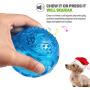 ACEONE Dog Squeaky Ball, Durable Pet Squeak Chew Bouncy Rubber Toy Balls for Small Large Dogs Indestructible Exercise Training Playing