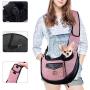HomeChi Pet Sling, Small Pets Puppy Dog Cat Sling Carrier Bag Hands-Free with Adjustable Padded Strap Front Pouch Single Shoulder Bag Carrying Tote for Outdoor Walking Hiking