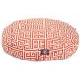 Orange Towers Large Round Indoor Outdoor Pet Dog Bed With Removable Washable Cover By Majestic Pet Products