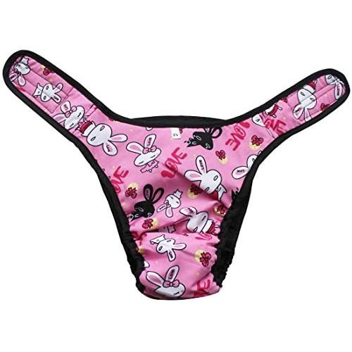 TiaoBug Reusable Washable Female Dog Pants Season Heat Menstruation Period Knickers Bitch Sanitary Nappy Underwear Briefs Pink XL