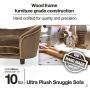 Enchanted Home Pet Ultra Plush Snuggle Pet Bed in Dark Grey