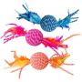 SPOT Ethical Pets 52072 Elasteeez Ball/Feathers Pet Feather Toys