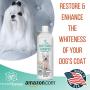 Dog Whitening Shampoo, Gentle Sulfate Free Formula, Brightens White and Darkens Black Coats, Dog Shampoo Proudly Made In The USA, 14 Fl Oz Bottle