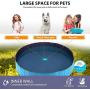 penban PVC Foldable Pet Swimming Pool, Collapsible Dog Pet Pool Bathing Tub Kiddies Pool for Dogs Cats and Kids