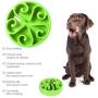 Dreams Mall Slow Feeder Bowls Dog Bowl Fun Feeder Interactive Bloat Stop,Eco-Friendly Slow Feed Dog Bowl,Green