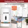 AIIYME Automatic Dog Cat Feeder, 2.4G WiFi Enabled 6L Smart Food Dispenser for Cats and Small Dogs with App Control, Timer Programmable, Portion Control and Voice Recorder Up to 8 Meals per Day AIIYME Automatic Dog Cat Feeder, 2.4G WiFi Enabled 6L Smart Food Dispenser for Cats and Small Dogs with App Control, Timer Programmable, Portion Control and Voice Recorder Up to 8 Meals per Day
