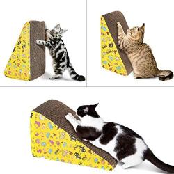 Ikebana Cat Scratcher. Cat Scratching Post Includes Dual Inclination Angles. Our Cat Scratch Pad Should Certainly Cenefit Your Cat’s Paws. Catnip is Included to Make Your Cat a Happy Scratcher