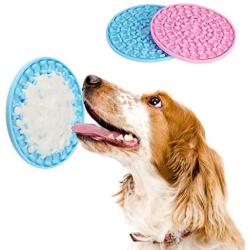 Hommie Licking Mat for Dogs Cats, 2PCS Dog Licking Pad, Protect Pet Gums Slow Treat Mat to Soothe Pet While Bathing, Obey Your Orders When Pet Taking Shower