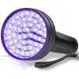 AOLOX Flashlight Black Light 51 LED Torch Light Ultraviolet Detector for Dog Urine Pet Stains and Bed Bug Housebreaking Use with pet odor eliminator