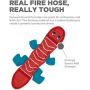 Outward Hound Fire Biterz Durable Real Fire Hose Material Dog Toy with Squeakers