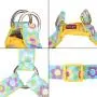 PETLOFT Dog Harness, Soft Texture Adjustable Dog Harness in Floral Print with Dual Stainless Steel Rings for Easy Leash Clip (M, Floral Blue) PETLOFT Dog Harness, Soft Texture Adjustable Dog Harness in Floral Print with Dual Stainless Steel Rings for Easy Leash Clip (M, Floral Blue)
