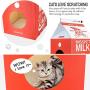 ScratchMe Cat Condo Scratcher Post Cardboard