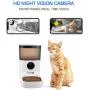 Automatic Pet Feeder, Camera Video Cats&Dogs Dispenser, WiFi Smart Feeder 2 Way Audio, Phone Control, Timed Feeder with Desiccant Bag for Dry Food, Programmable Portion Control,10s Voice Recorder