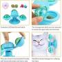 Windmill Cat Toy - Upgraded Three Turntable Teasing Pet Toy Scratching Tickle Cats Hair Brush Funny Kitten Toys with Suction Cup