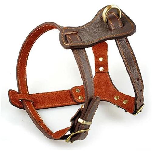 Beirui Leather Dog Harness for Small Medium and Large Dogs