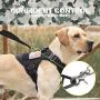 BLEP Tactical Dog Harness with Leash – Military Grade Nylon Dog Harness for Large Dogs – Tactical Vest with Comfortable Extended Pads – Metal Leash Attachment Points – Hook and Loop Panel