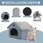 WANTRYAPET Cat Houses for Indoor Cats, A Safe Pet House and Kitty Shelter for Your Cat Or Small Dog, Easy to Assemble WANTRYAPET Cat Houses for Indoor Cats, A Safe Pet House and Kitty Shelter for Your Cat Or Small Dog, Easy to Assemble