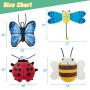 BINGPET Interactive Cat Toys for Indoor Cats - 4 Pack Butterfly, Bee, Beetle for Cat Wand Replacement, Soft Plush Cat Toy with Crinkle Paper, Dragonfly Realistic Insect for Cat Playing or Pole Refill