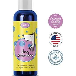 Natural Pet Grooming Shampoo for Dogs and Cats with Colloidal Oatmeal for Dry Itchy Sensitive Skin Calming Aromatherapy Lavender Essential Oil Moisturizing Jojoba Conditioning Treatment to Soften Coat