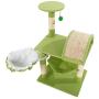 SAILSWORD 32'' Cat Tree Kitten Activity Tower Sisal Lambs Wool Cat Climb Holder Condo