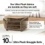 Enchanted Home Pet Ultra Plush Snuggle Bed in Light Pink Enchanted Home Pet Ultra Plush Snuggle Bed in Light Pink