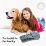 Dog Chew Toys for Aggressive Chewers Large Breed, Rubber Dog Toothbrush & Squeaky Chew Toys,Reduces Plaque & Tartar Teeth Cleaning Pet Toys, Tough Tear-Resistant Dog Toys