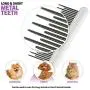 Detangling Pet Comb with Long & Short Stainless Steel Teeth for Removing Matted Fur, Knots & Tangles – Detangler Tool Accessories for Safe & Gentle DIY Dog & Cat Grooming (Grooming Comb) Detangling Pet Comb with Long & Short Stainless Steel Teeth for Removing Matted Fur, Knots & Tangles – Detangler Tool Accessories for Safe & Gentle DIY Dog & Cat Grooming (Grooming Comb)