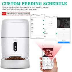 urbenfit SmartFeeder with HD Camera, Automatic Pet Feeder for Dog and Cat with Timer Programmable, Wi-Fi Enabled APP with Remote Voice Interaction for iPhone and Android