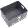 Geyecete Dog Apparel & Accessories/Dog Toys/Pet Supplies Storage Basket/Bin with Handles, Collapsible & Convenient Storage Solution for Office, Bedroom, Closet, Toys, Laundry