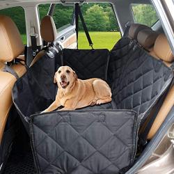 Dog Car Seat Cover , MOKOQI Back Seat Protector Pet Mat Hammock Dog Cover for Cars & SUVs, Keeping Car Backseat Pristine Clean After Travel ,Waterproof ScratchProof Non-Slip Pet Seat Covers