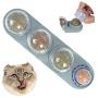 Yeteng Catnip Ball for Cat Licking, Natural Edible Catnip Wall Ball, Catnip Wall Lick Snacks, Catnip Rotatable Licking Treats Toys for Cats Kitten Kitty