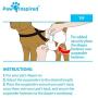 Paw Inspired Dog Diaper Suspenders | Dog Suspenders, Canine Suspenders | Dog Diaper Harness (S/M, Black)