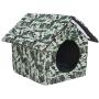Pet Outdoor House, Waterproof and Weatherproof Cat House, Foldable Pet Shelter, Winter Thick and Warm Cat Litter, Removable and Washable Foldable Stray Cat Litter