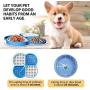 Wekin Slow Feeder Dog Bowl & Dog Lick Mat Perfect for Dog Food, Healthy Dog Treats, Anti-Gulping & Anti-Slip Pet Slow Feeder, Helps Prevents Obesity Improves Digestion