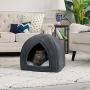 Bedsure Kitten Bed Cave Bed for Cats & Dogs - 15/19 inches Up to 11lbs 2-in-1 Kitty Bed/Cat Hut/Covered Cat Bed Caves with Removable Washable Cushioned Pillow, Indoor Pet Cat Dog Beds for Pets