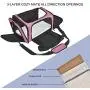 LI Zhi SHAI Pet Airline Travel Approved Airport Pet Carrier, Soft Sided Portable Folding Under Seat Air Travel Pet Carriers Bag for Small Animals LI Zhi SHAI Pet Airline Travel Approved Airport Pet Carrier, Soft Sided Portable Folding Under Seat Air Travel Pet Carriers Bag for Small Animals