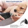 Dog Nail Grinder,Electric Dog Nail Trimmer, USB Rechargeable 2-Speed Pet Nail Trimmer Low Noise/Replaceable Grinding Head for Small Medium Large Dogs & Cats