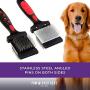 Ryans Pet Supplies Paw Brothers Two-Sided Slicker Brush for Dogs, Extra Firm, Small, 2 in x 2.5 in