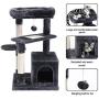 SUPERJARE Cat Tree with Extra Scratching Board & Posts, Kitten Tower Center with Plush Perch and Dangling Ball, Pet Play Condo Furniture