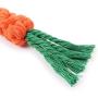 LKXHarleya Carrot Puppy Chew Toys Teething Small Dog Braided Braided Pet Toys for Aggressive Chewers,Long 22cm