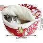 Foldable Cat Bed Pet House Contain Cushion, Instant Noodle Bowl Cat Nest with Lid, Non-Slip Soft Warm, Washable and Scratch-Resistant - for Cats and Small Dogs Foldable Cat Bed Pet House Contain Cushion, Instant Noodle Bowl Cat Nest with Lid, Non-Slip Soft Warm, Washable and Scratch-Resistant - for Cats and Small Dogs