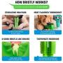 Bristly Brushing Stick - The Original Dog Toothbrush Chew Toy Made from FDA Food Grade TPE - Dog Teeth Cleaning Toy for Healthy Gums and Clean Teeth - Made in The USA