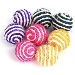 Pudwy Random Color Cat Play Toy Straw Cat Pet Rope Weave Ball Forecast Ball Pet Ball Product Pet Toys