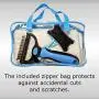 D&Z Pet Grooming Tools for Cats and Dogs with Medium to Long Hair, Dual Sided 9X17 Teeth Rake, Comb and Brush Plus Zipper Bag kit, Gently and Safe Removes Loose Hair, Eliminates Tangles, Knots. D&Z Pet Grooming Tools for Cats and Dogs with Medium to Long Hair, Dual Sided 9X17 Teeth Rake, Comb and Brush Plus Zipper Bag kit, Gently and Safe Removes Loose Hair, Eliminates Tangles, Knots.